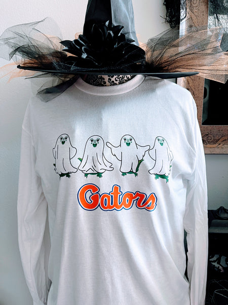 Gator Ghost Halloween College T-shirt or Sweatshirt