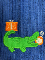 Christmas Gator Kitchen Towel