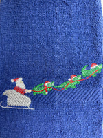 Christmas Santa's with his Gators Embroidered Towel