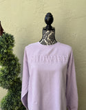 Embriodered Puff Embossed Midwife/Profession Sweatshirt (sideseam optional)