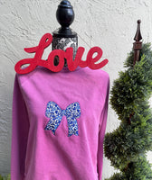 Chinoiserie Coquette Bow Sweatshirt