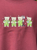 Nurse/Doctor Teddy Bear Embroidered Crewneck Sweatshirt