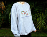 Floral Embroidered University Letters Sweatshirt