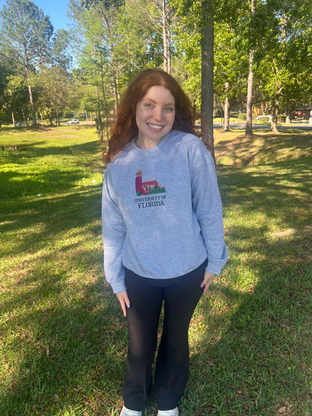 UF Century Tower Embriodered Campus Sweatshirt