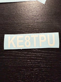 Amateur Radio Call Sign Vinyl Decals