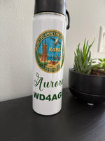 PARC Hoppers Logo Wide Mouth 22 ounce Stainless Steel Sports Water Bottle with Straw