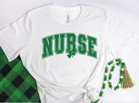 St Patrick's Day Themed Nurses T-shirts