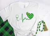 St Patrick's Day Themed Nurses T-shirts