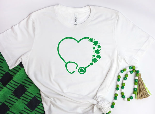 St Patrick's Day Themed Nurses T-shirts