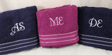 Embroidered Name or Initials on Towels