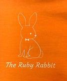 Ruby Rabbit Signature Logo - Halloween Witch Bunny