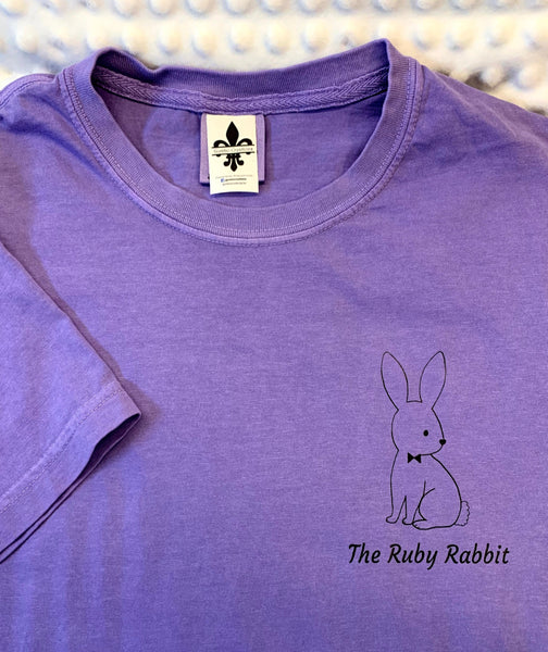 Ruby Rabbit Signature Logo - Halloween Bat Bunny
