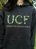 Floral Embroidered University Letters Sweatshirt