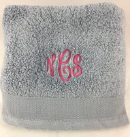 Embroidered Towel Sets - Monogram or Name - 3 towels per set