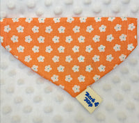 Dog Bandana - Orange Summer Flowers