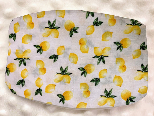 Washable Face Mask with Pocket - Lemons