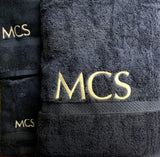 Embroidered Name or Initials on Towels