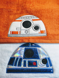 Character Hooded Towels - Space Robots